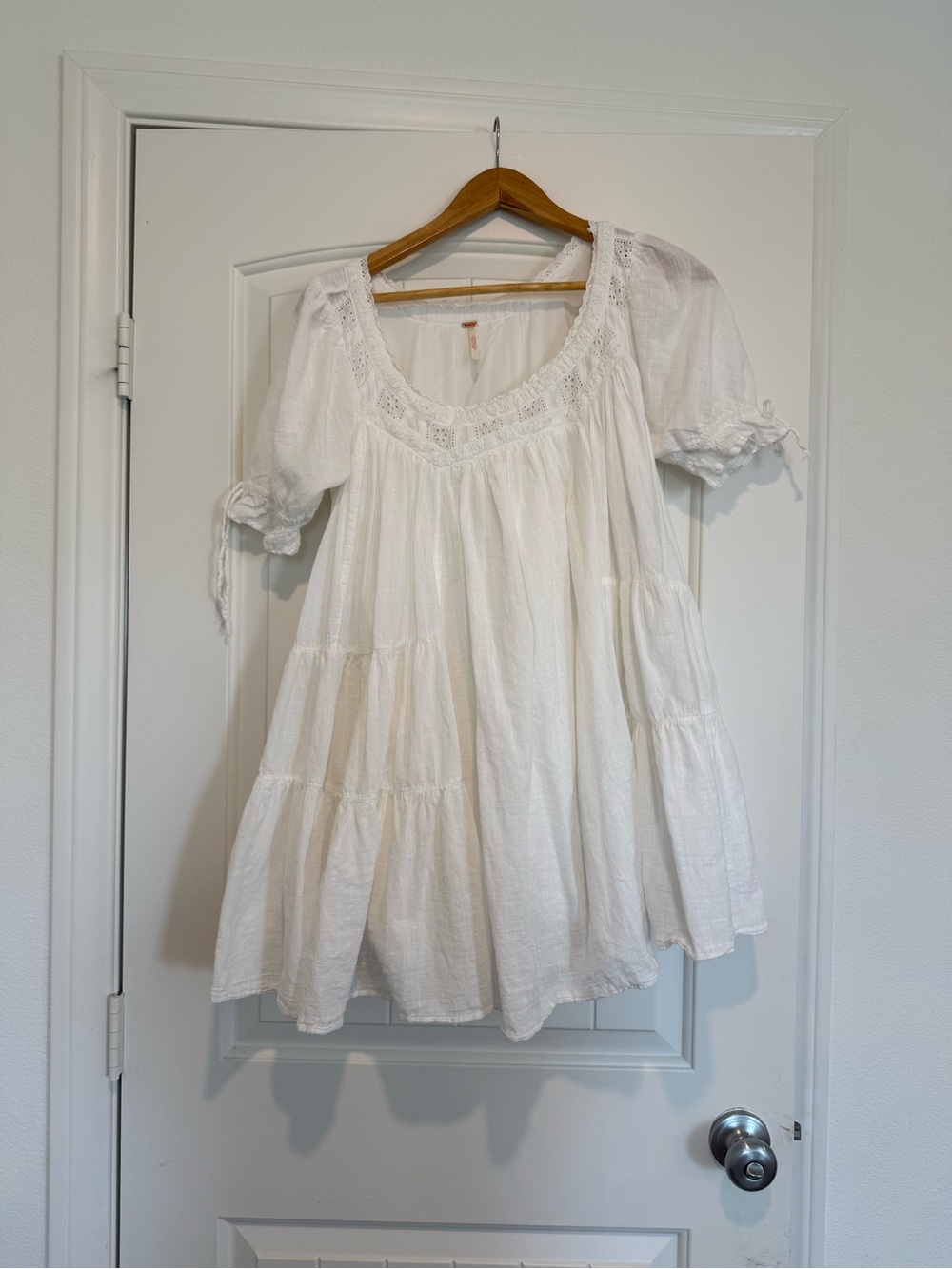 Free People White Cotton Peasant Tunic